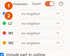 The Fasteners section in the Raspili 3D designer